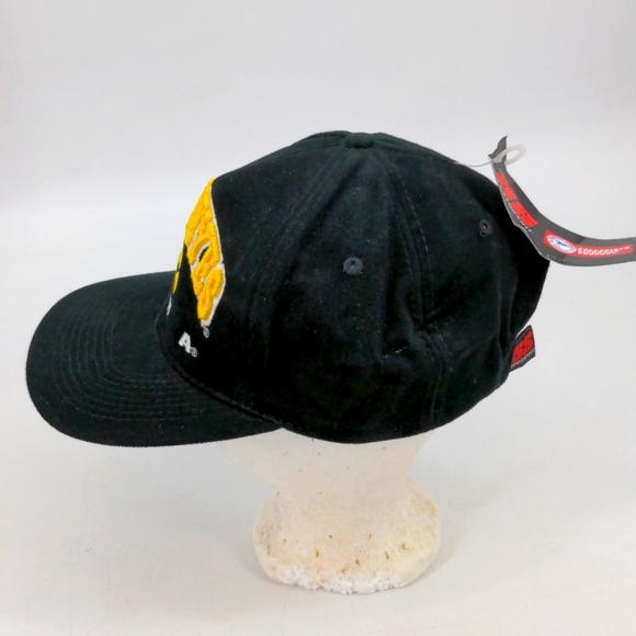 Vintage Iowa Hawkeyes Supersport Shockwave Black Strapback Hat Cap New With Tags - Picture 5 of 10